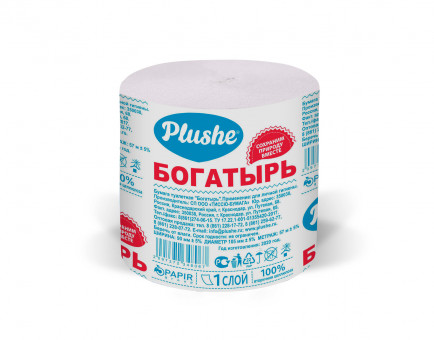 Туалетная бумага Богатырь 65м (30) Туалетная бумага Богатырь 65м (30)
