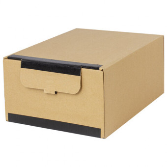 Короб архивный на липучке 380х285х170 мм, гофрокартон, до 1700 л., STAFF