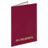 Папка адресная "deVENTE" A4 бумвинил бордовая с нанесением "На подпись"