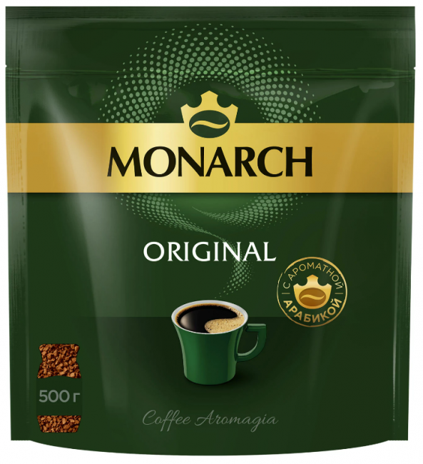 Кофе растворимый MONARCH Original, сублимированный, 500 г, мягкая упаковка