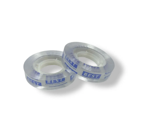 Клейкая лента (скотч) 12мм*30м 45мкр, кристально-прозрачная WENZER OFFiCE (12/60)