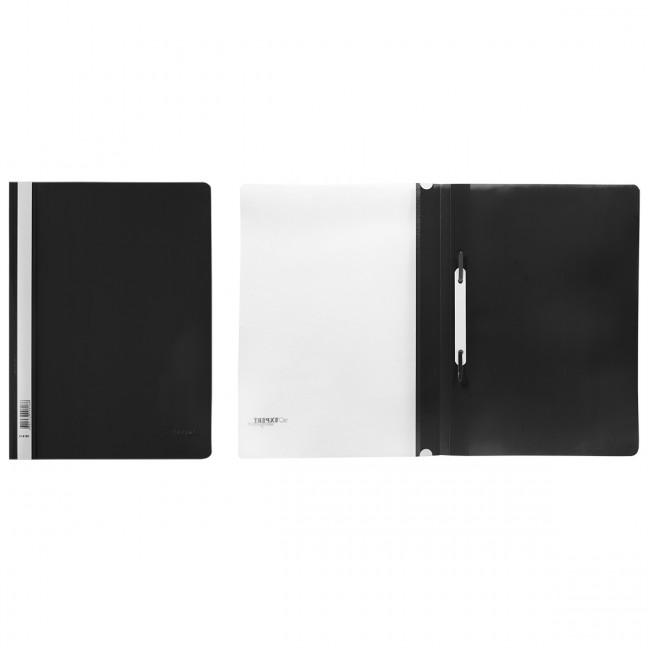 Папка-скоросшиватель А4 140/180мкр, черный, волокно, Expert Complete Premier/214181 (20)