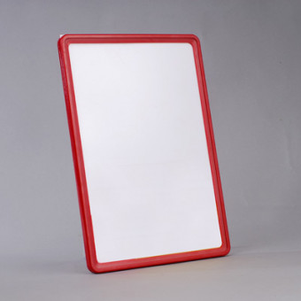 Рамка POS для ценников, рекламы и объявлений А4, красная, без защитного экрана