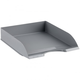 Лоток для бумаг горизонтальный СТАММ "Дельта", серый