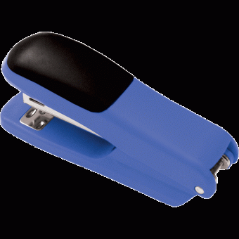 Степлер "Attomex" 24/6&26/6 (мощность 20 листов, глубина скрепления 50 мм) пластиковый, 2 вида скрепления, антискользящее основание, в картонной коробке, синий