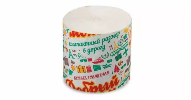 Бумага туалетная бытовая, 25 м, без втулки (супер-эконом)