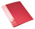 Папка с 2 к. Бюрократ Buro 18мм красная пластик 0.5мм (4/40)