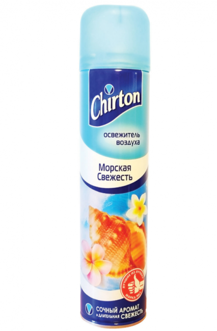 Освежитель воздуха аэрозольный 300 мл, CHIRTON (Чиртон), "Морская свежесть" Освежитель воздуха аэрозольный 300 мл, CHIRTON (Чиртон), "Морская свежесть"