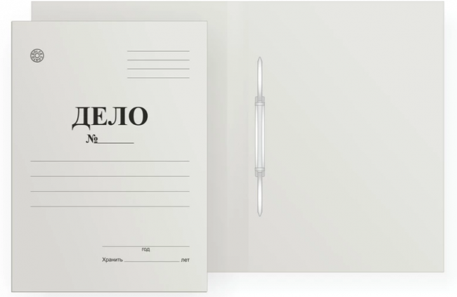 Скоросшиватель Дело белый DOLCE COSTO, 440 г/м2, немелов. картон