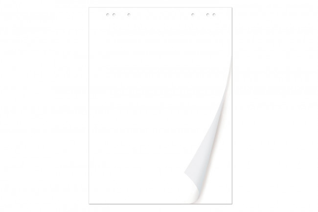 Блокнот для флипчарта  20 листов, белый, Ф.67,5*98