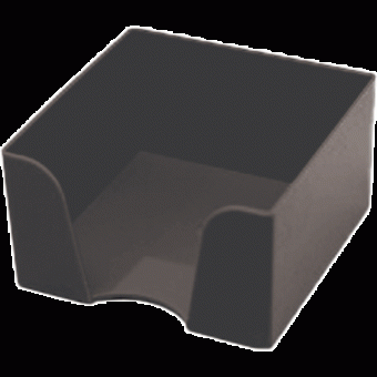 Пластиковый бокс для бумажного блока "Attomex" 9x9x9 см, черный