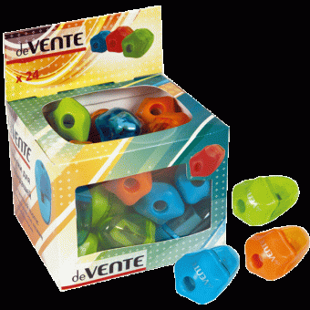 Точилка для карандашей 1 отверстие, с контейнером, пластмассовая, deVENTE (24)