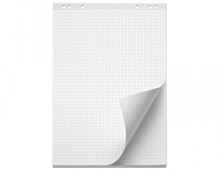 Блокнот для флипчарта  20 листов, клетка, Ф. 67,5*98