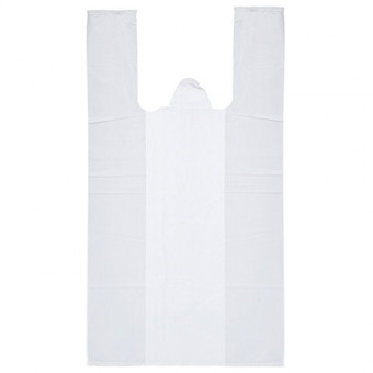 Пакеты "майка", КОМПЛЕКТ 100 шт., 30х16х55 см, ПНД, 15 мкм