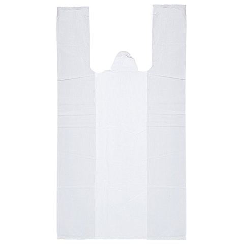 Пакеты "майка", КОМПЛЕКТ 100 шт., 30х16х55 см, ПНД, 15 мкм Пакеты "майка", КОМПЛЕКТ 100 шт., 30х16х55 см, ПНД, 15 мкм