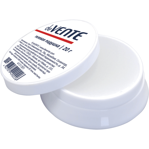 Подушка увлажняющая для пальцев "deVENTE" гелевая 25 г, белая