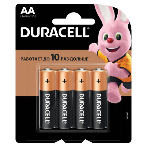Батарейки DURACELL Basic, AA (LR06), алкалиновые, блистер (12) Батарейки DURACELL Basic, AA (LR06), алкалиновые, блистер (12)