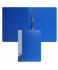 Папка Скоросшиватель Бюрократ А4 пластик 0,5 мм, с пруж. мех. синий (2/44)