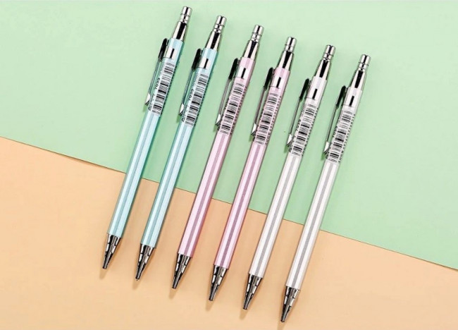 Карандаш механ. 0,5мм, НВ, "Семейство металлических" Aodemei 7039 (36)