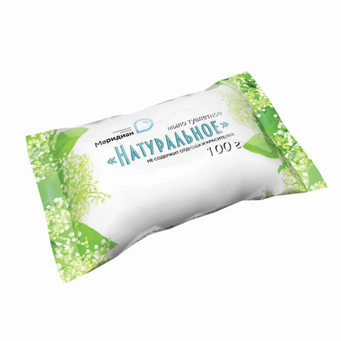 Мыло туалетное 100г НАТУРАЛЬНОЕ (Меридиан)