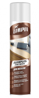 Полироль-очиститель для мебели 300 мл, LIMPIA "Чистота и свежесть", СИБИАР, 5-04.04.109.06