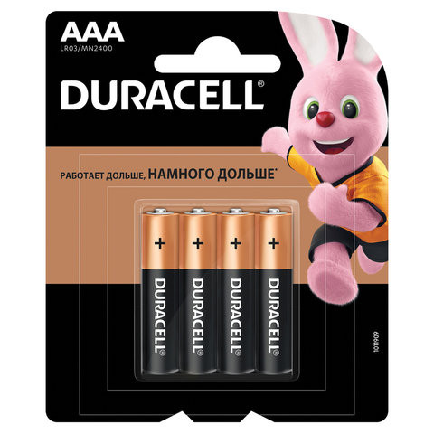 Батарейки DURACELL Basic, AAA (LR03), алкалиновые, блистер (12) Батарейки DURACELL Basic, AAA (LR03), алкалиновые, блистер (12)