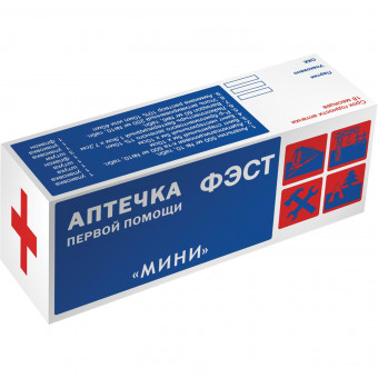 Аптечка первой помощи индивидуальная ФЭСТ, футляр полистирол, № 6