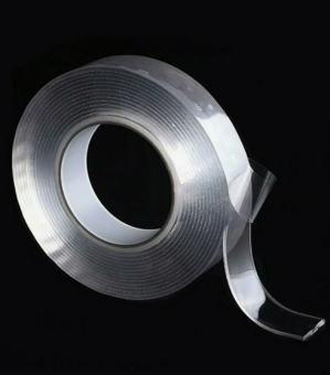 Клейкая лента двусторонняя многоразовая (скотч) NANO TAPE 12мм*2мм*5 метров WENZER OFFiCE (1/288)