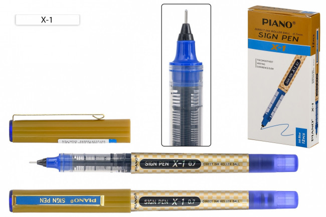 Гелевая ручка 0,7мм синяя "SIGN PEN", бронзовый корпус, Basir/X-1/син (12) Гелевая ручка 0,7мм синяя "SIGN PEN", бронзовый корпус, Basir/X-1/син (12)