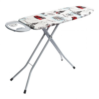 Гладильная доска 120х38 см, сетка, розетка, место под утюг, ассорти, "Gloria" DOGRULAR