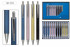 Ручка металлическая: автоматическая; цветной  шелковисто-перламутровый  корус, клип и наконечник серебристые, цвет чернил - синий