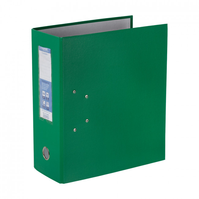 Регистратор PVC   125 мм  .  "Expert Complete"   Classic   А4   арочный механ. зеленый