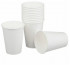 Одноразовые стаканы 300 мл, КОМПЛЕКТ 50 шт., бумажные однослойные, белые, холодное/горячее, ФОРМАЦИЯ