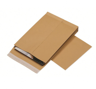 Конверт-пакеты С4 объемные (229х324х40 мм), до 250 листов, крафт-бумага, отрывная полоса, КОМПЛЕКТ 25 шт., 381227.25