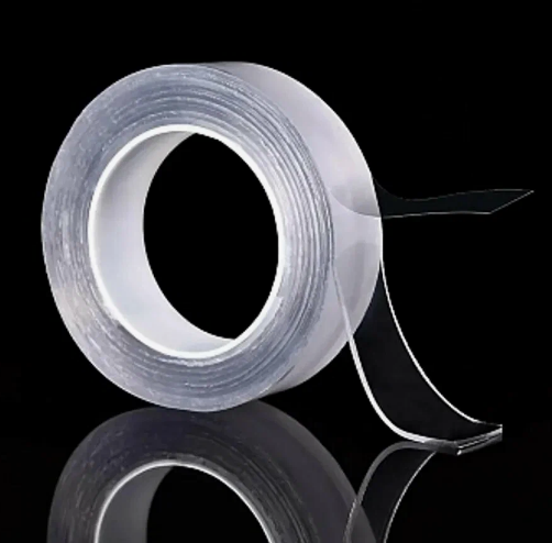 Клейкая лента двусторонняя многоразовая (скотч) NANO TAPE 20мм*2мм*3 метра WENZER OFFiCE (1/160)