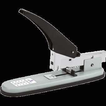 Степлер большой мощности "Attomex" 23/6-23/13 (до 100 листов, глубина скрепления 50 мм) металлический, в картонной коробке, серый