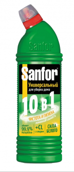 Чистящее средство SANFOR Universal (Санфор Универсал), 750 г, "Свежесть лимона", гель