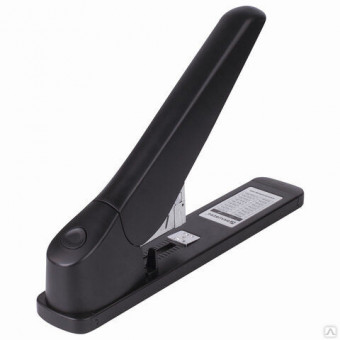 Степлер МОЩНЫЙ №24/6-23/24 BRAUBERG "Heavy duty MX", до 200 листов, черный
