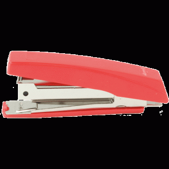 Степлер № 10 на 18л, пластиковый, красный, Attomex/4142322 (12)