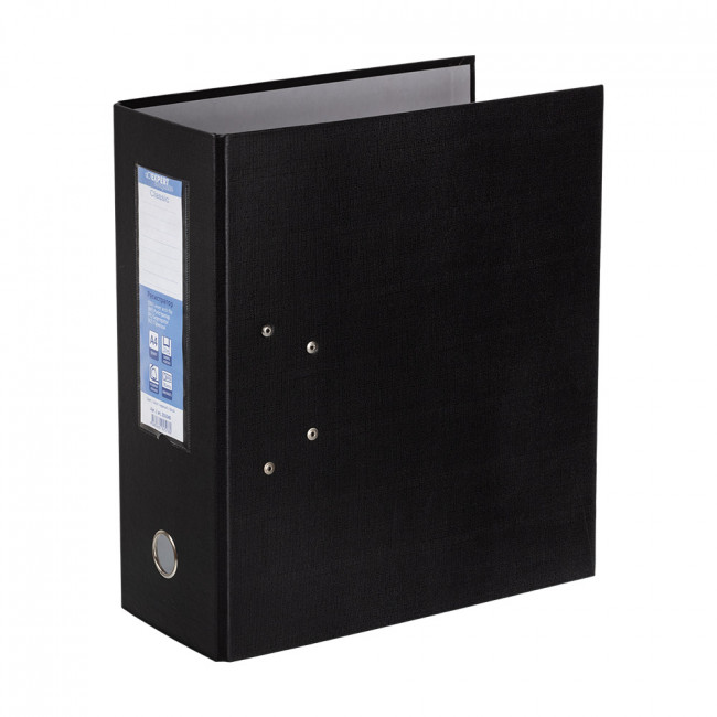 Регистратор PVC   125 мм  .  "Expert Complete"   Classic   А4   арочный механ. черный