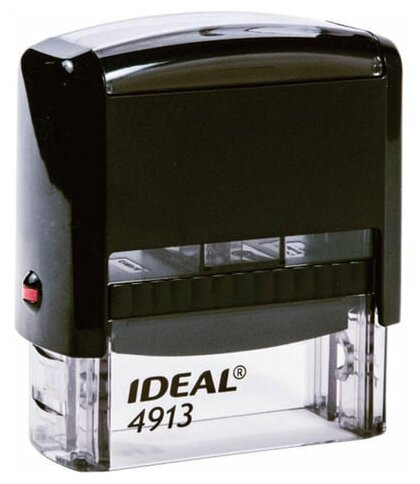 Оснастка для штампа, размер оттиска 58х22 мм, синий, TRODAT IDEAL 4913 P2, подушка в комплекте