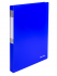 Папка на 2 кольцах BRAUBERG "Neon", 25 мм, внутренний карман, неоновая, синяя, до 170 листов, 0,7 мм, 227459