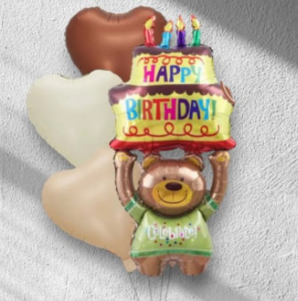 Воздушных шар; Мишка с Тортиком