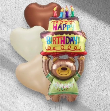 Воздушных шар; Мишка с Тортиком