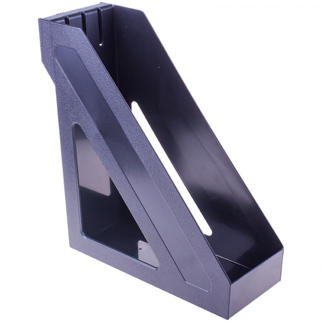 Лоток для бумаг вертикальный СТАММ "Базис", черный