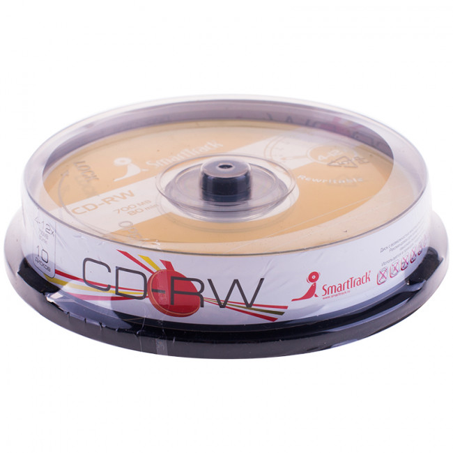 Диск CD-RW 700Mb Smart Track 4-12x Cake Box (10шт) Диск CD-RW 700Mb Smart Track 4-12x Cake Box (10шт)