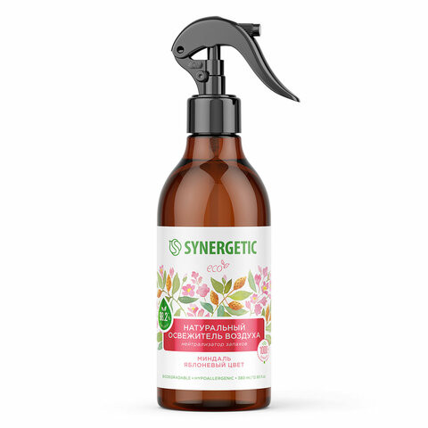 Освежитель воздуха SYNERGETIC Миндаль и яблоневый цвет, 380 мл (12)