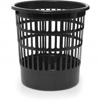 Корзина 9л для бумаг "Basic" сетчатая, черная, STAFF/237915