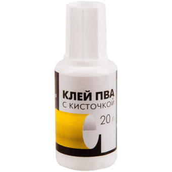 Клей ПВА с кисточкой Гамма, 20г Клей ПВА с кисточкой Гамма, 20г