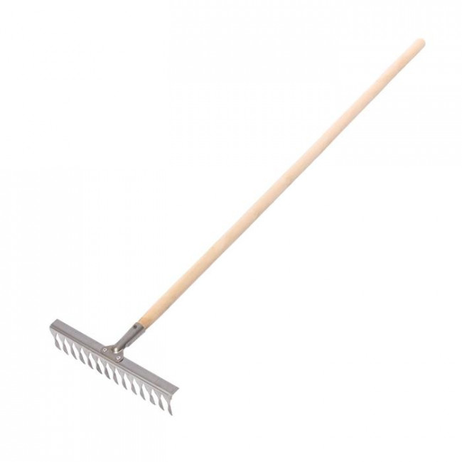 Грабли классические витые, 14 зубьев, ширина 40 см, деревянный черенок 120 см